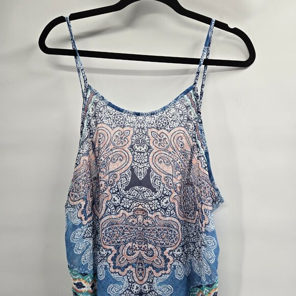 Ocean Pacific OP Swimsuit Cover Sheer Hi-Low Sleeveless Juniors Large - Picture 2 of 5